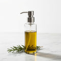 Precision oil spray bottle on marble