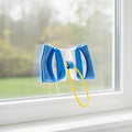 Magnetic double-sided window cleaner on glass